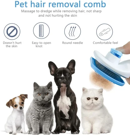 Long Hair Pet Slicker Brush - Image 5