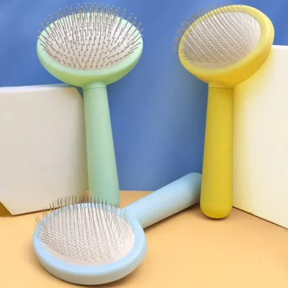 Round Slicker Pet Hair Brush - Image 5