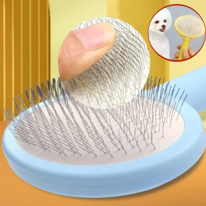 Round Slicker Pet Hair Brush - Image 4