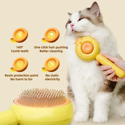 Quick Cleaning Pet Hair Brush - Image 4