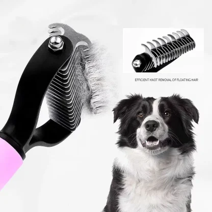 Undercoat Rake Pet Hair Brush - Image 4