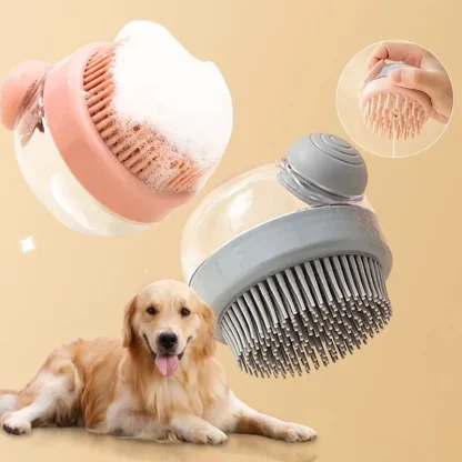 Shampoo Dispenser Pet Hair Brush - Image 2