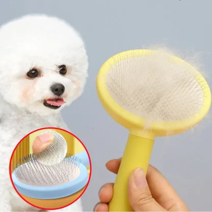 Round Slicker Pet Hair Brush - Image 3