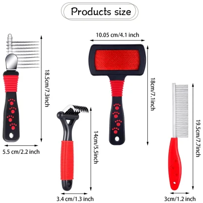 Flea Remover Pet Hair Brush Set - Image 4