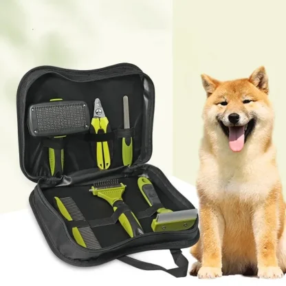 Portable Pet Hair Brush Set - Image 3
