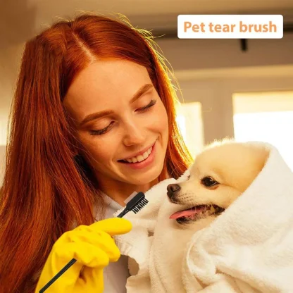 Double Sided Tear Eye Pet Brush - Image 2