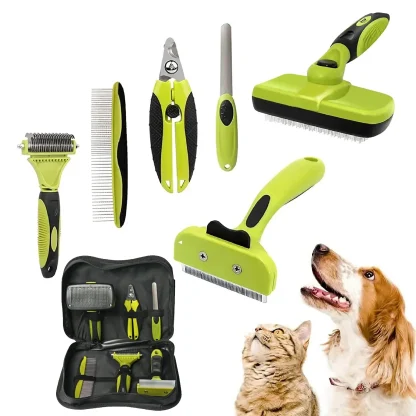 Portable Pet Hair Brush Set