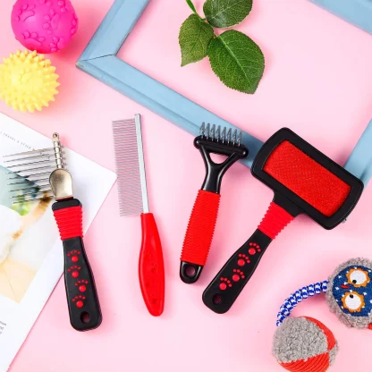 Flea Remover Pet Hair Brush Set - Image 2