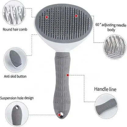 Push Top Pet Hair Brush - Image 4