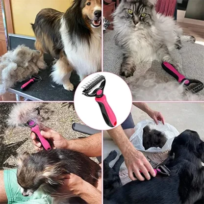 Deshedding Rake Pet Hair Brush - Image 4