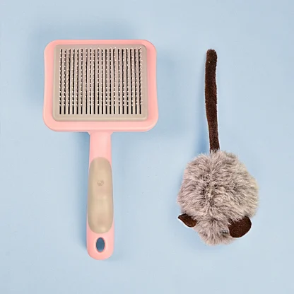 Push Top Square Pet Hair Brush - Image 3
