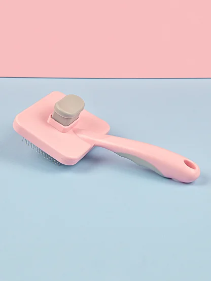 Push Top Square Pet Hair Brush - Image 4