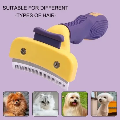 Curved Trimming Pet Hair Comb - Image 5