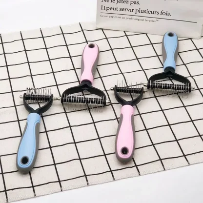 Double Sided Rake Pet Hair Brush - Image 7