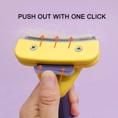 Curved Trimming Pet Hair Comb - Image 4