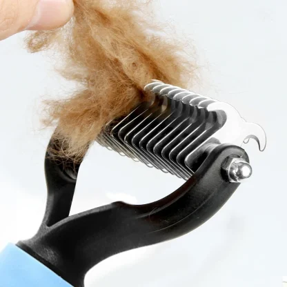 Double Sided Rake Pet Hair Brush - Image 2