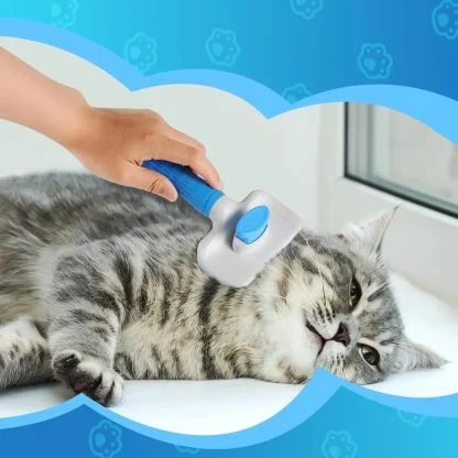 Push Top Slicker Pet Hair Brushes - Image 3