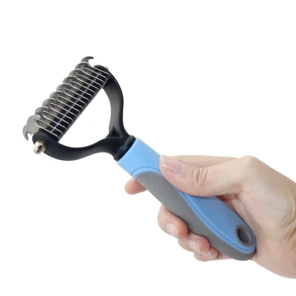 Double Sided Rake Pet Hair Brush - Image 3