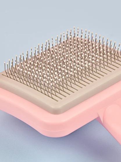 Push Top Square Pet Hair Brush - Image 5
