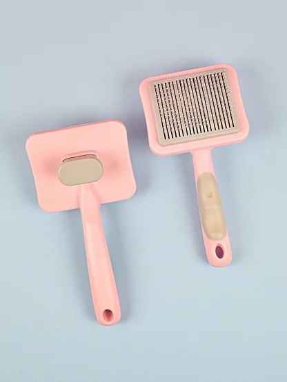 Push Top Square Pet Hair Brush - Image 6