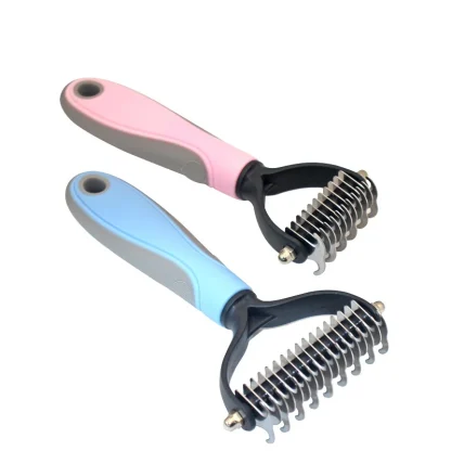 Double Sided Rake Pet Hair Brush - Image 4