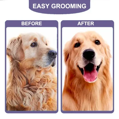 Curved Trimming Pet Hair Comb - Image 2