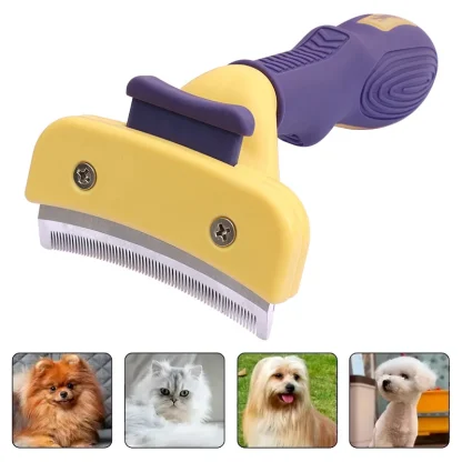 Curved Trimming Pet Hair Comb - Image 3